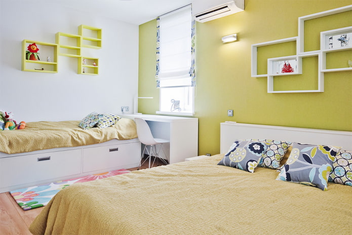 furnishing a bedroom for two girls