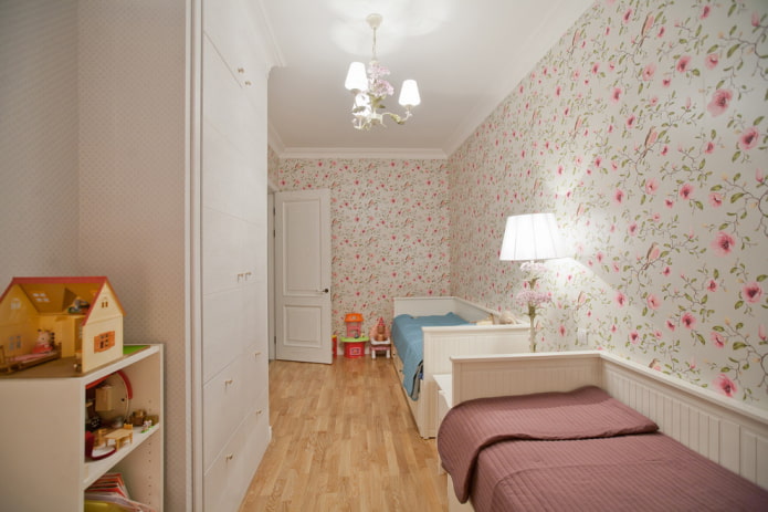 bedroom layout for two girls