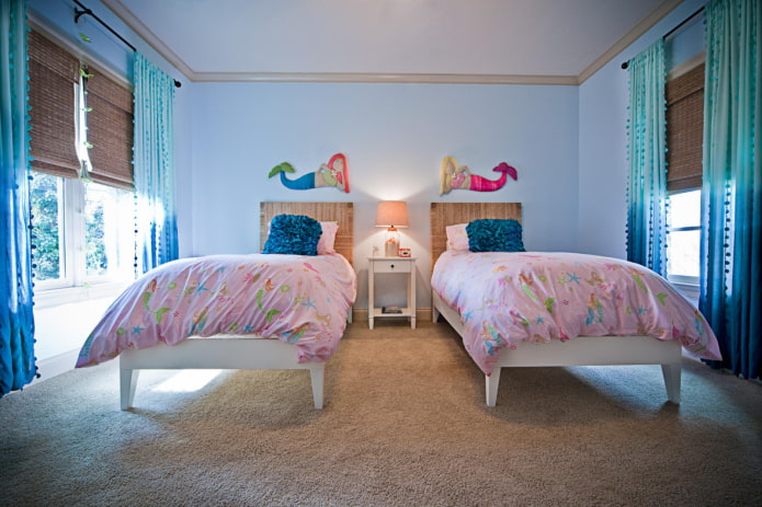 bedroom design for two girls