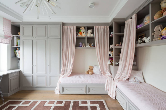 furnishing a bedroom for two girls
