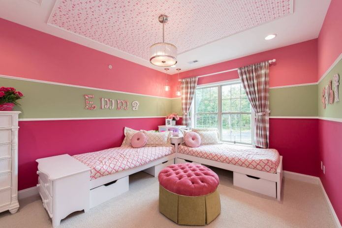 bedroom design for two teenage girls