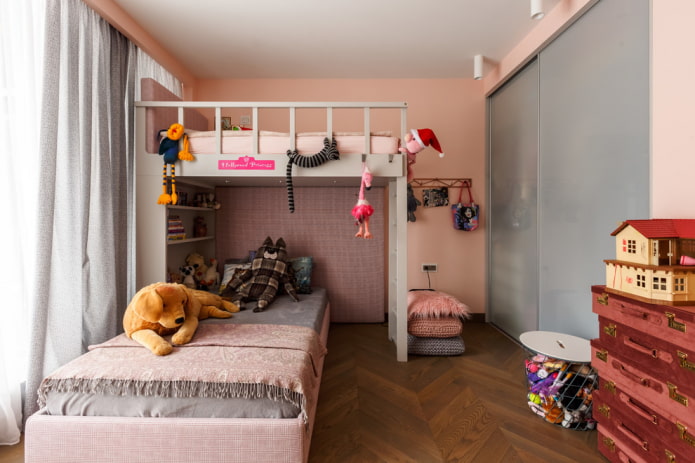 furnishing a bedroom for two girls