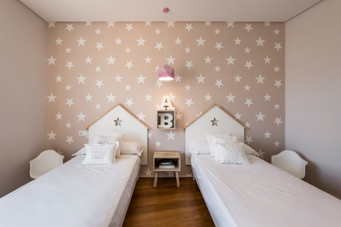 bedroom design for two schoolgirls