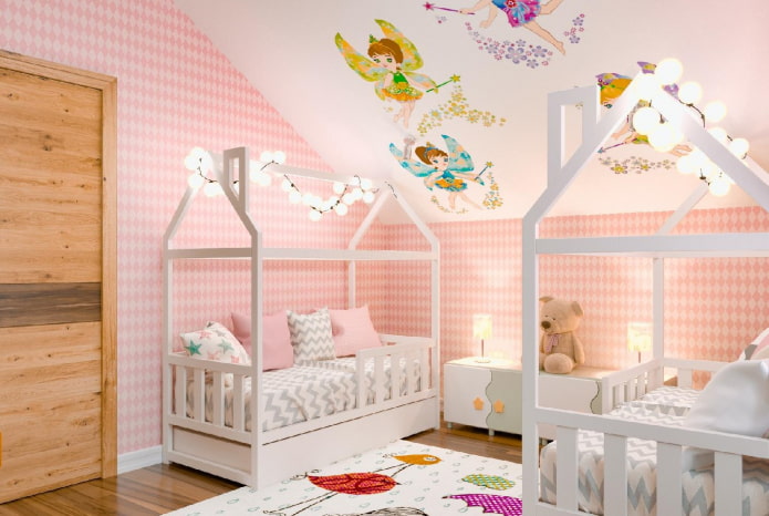 bedroom design for two preschool girls