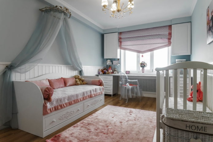 bedroom design for two girls of different ages 
