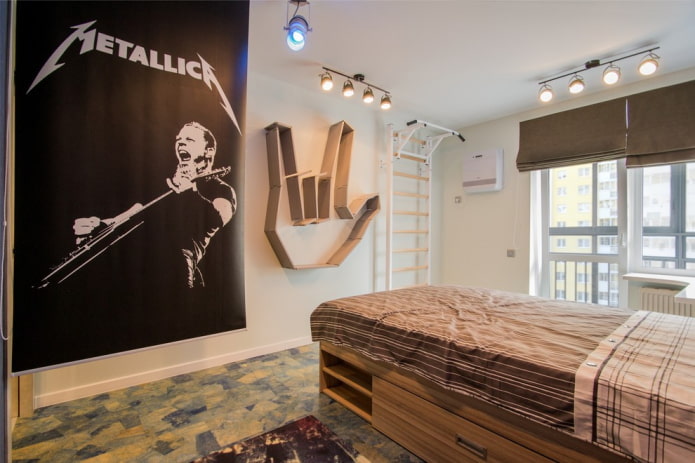 decorating a teenage boy's bedroom