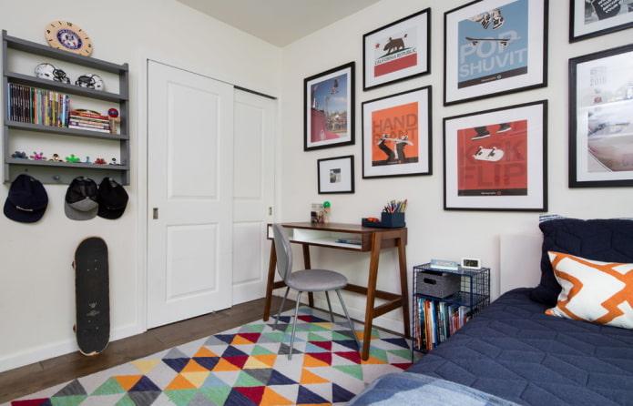 decorating a bedroom for a teenage boy