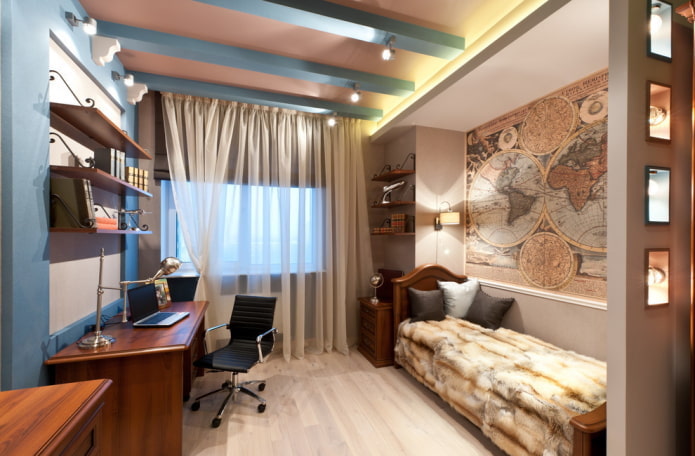 lighting a bedroom for a teenage boy