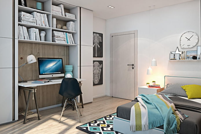 color scheme of a bedroom for a teenage boy