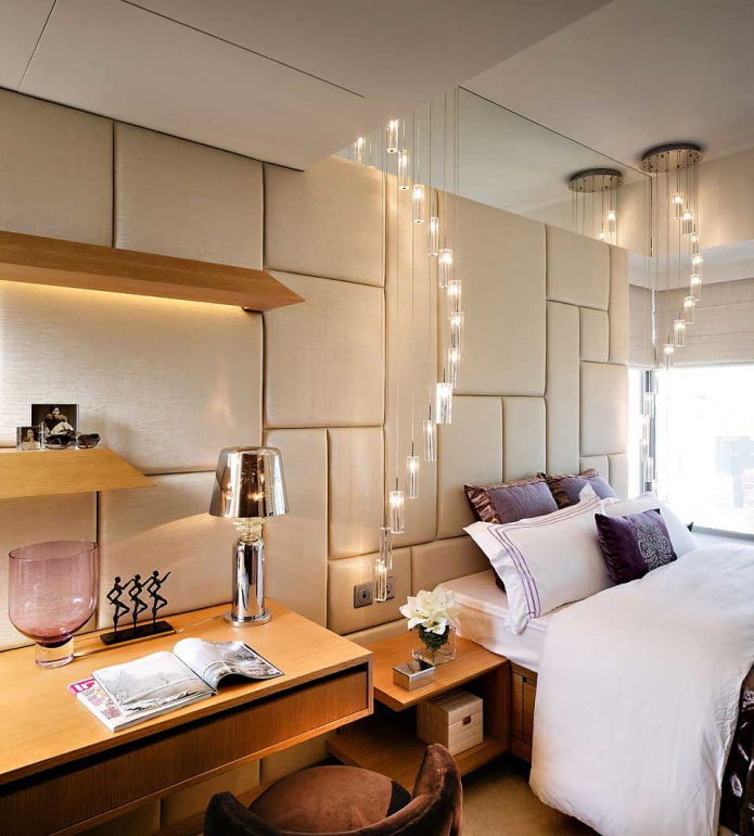 light above the bed
