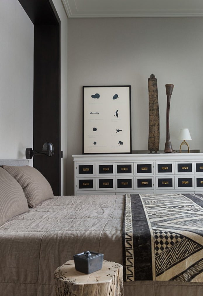 chest of drawers-bureau by the bed