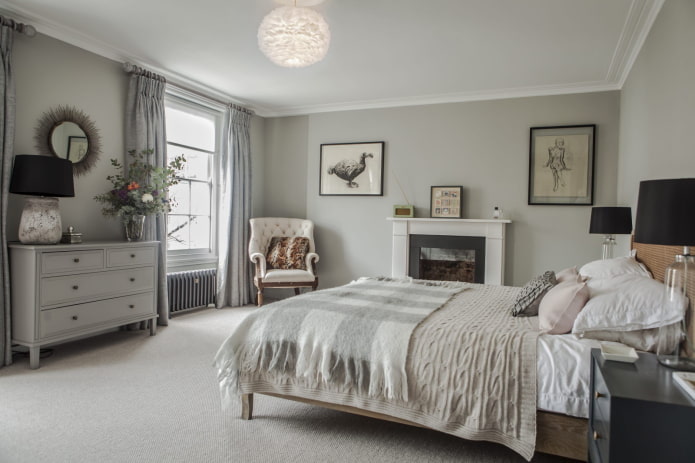 chest of drawers by the window