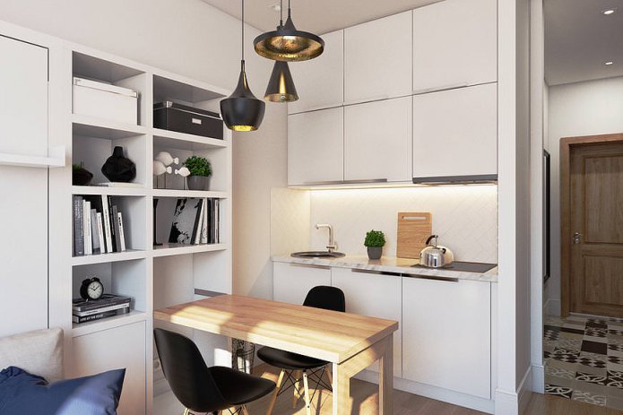studio 18 sq. m. in a modern style