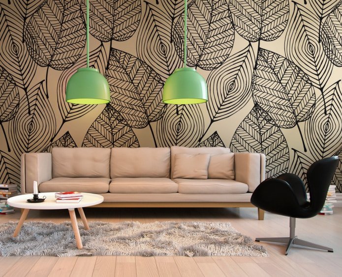 wallpaper with leaves