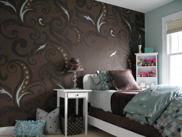 wallpaper in the interior of a children's room
