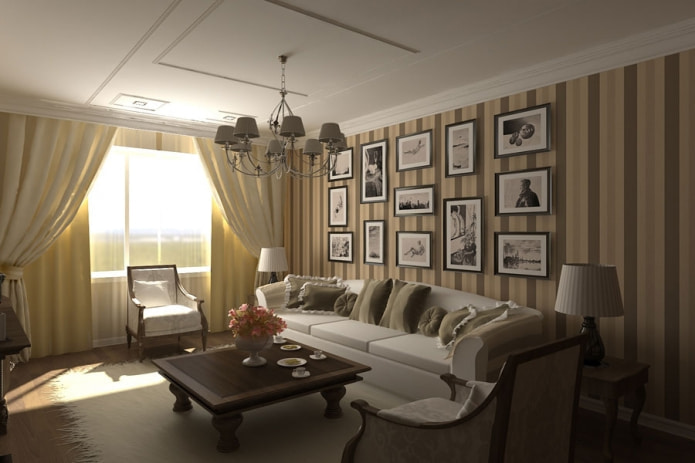 brown and beige wallpaper