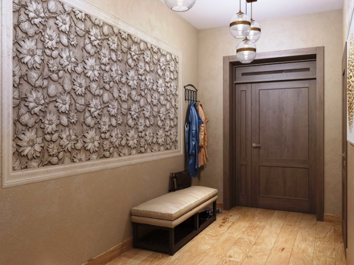 combination of brown walls with doors
