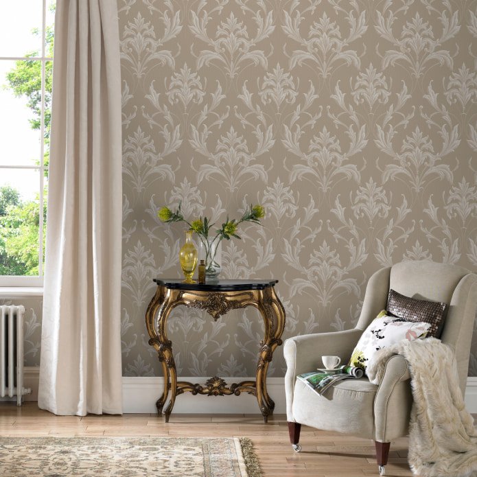 light brown wallpaper