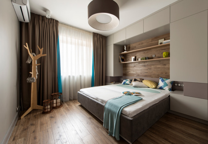 Long curtain in the bedroom