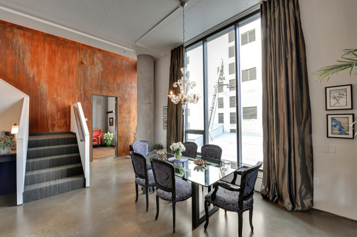 brown satin curtains