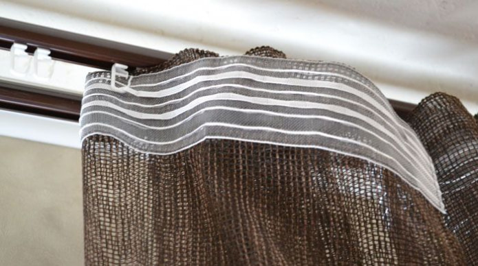 curtain on tape