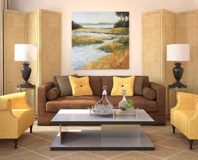 brown and yellow combination option
