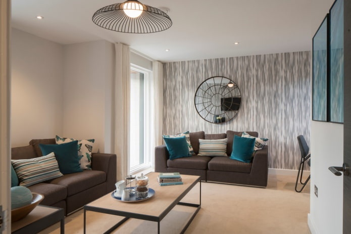 brown and turquoise combination