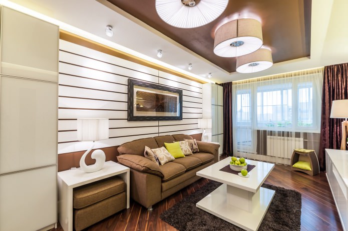 striped accent wall decoration