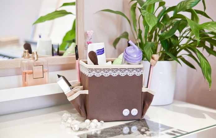 Box in the bathroom