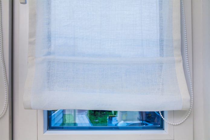 cotton white curtain