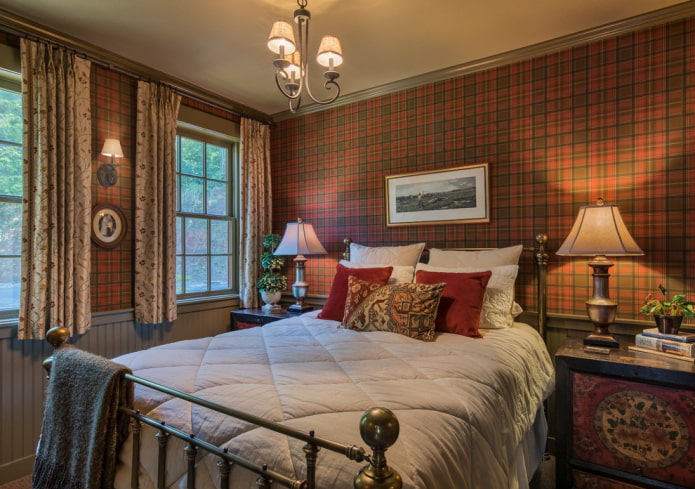 short curtains in the country style