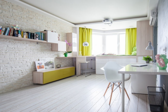 short curtains in a modern style