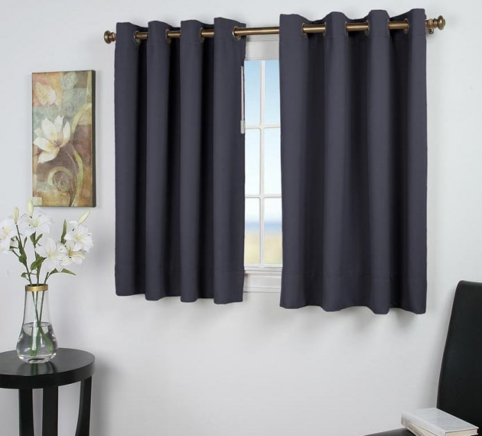 short blackout curtains