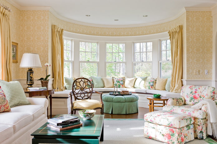 short curtains in the living room