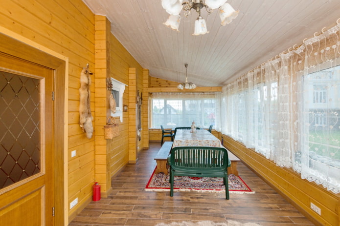 curtains on the veranda
