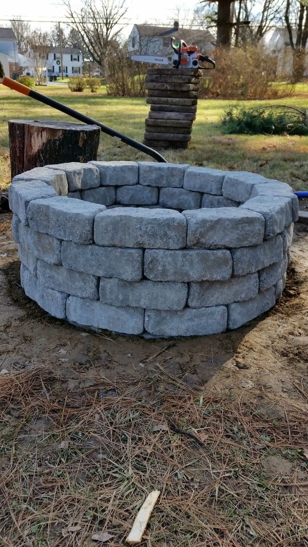 stone fire pit