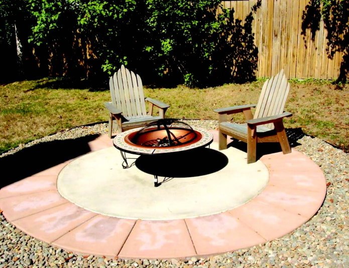 mobile fire pit for the dacha