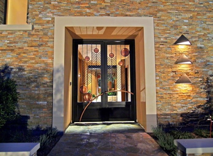 forged door in art deco style