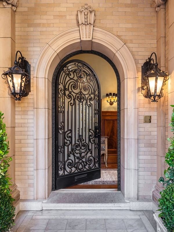 entrance to a country house