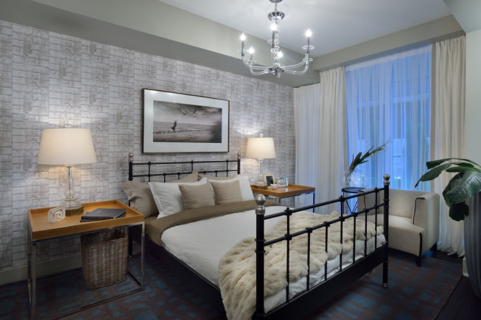 forged classic bed in the interior