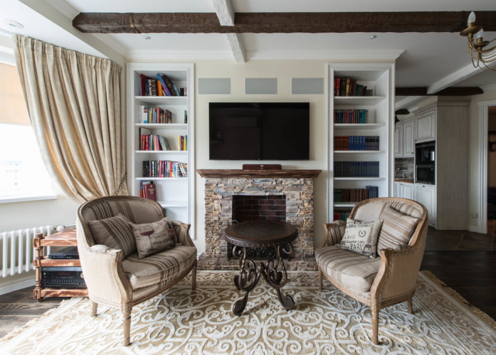 forged coffee table in the living room