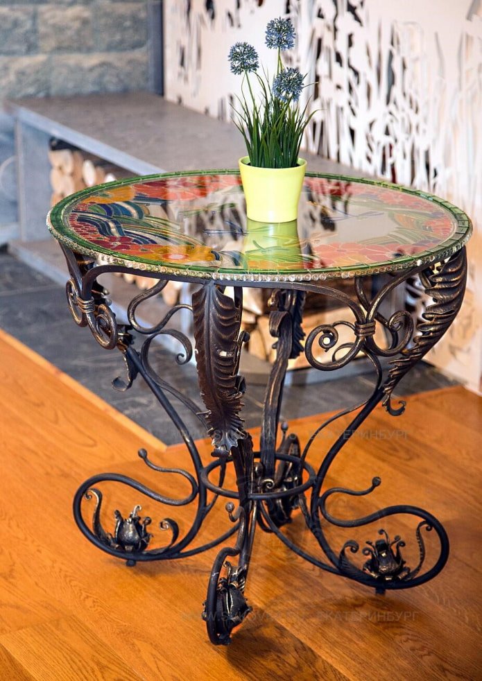 table with glass top