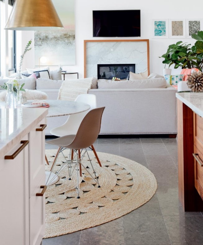 round mat for the kitchen