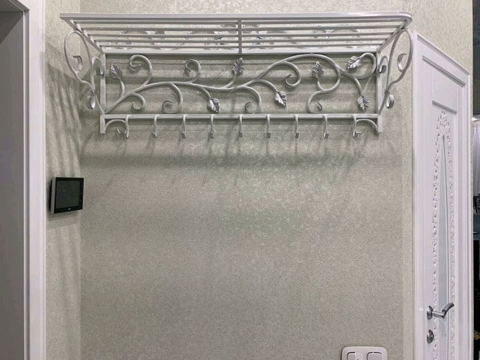 forged coat rack for hallway