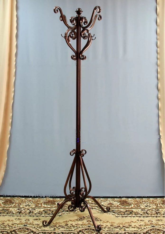 forged floor coat rack