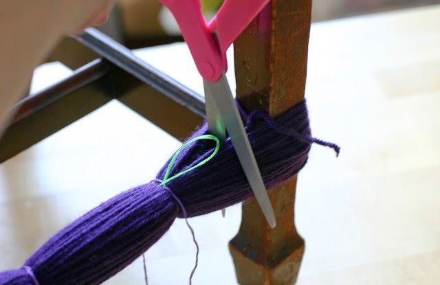 We cut the skein