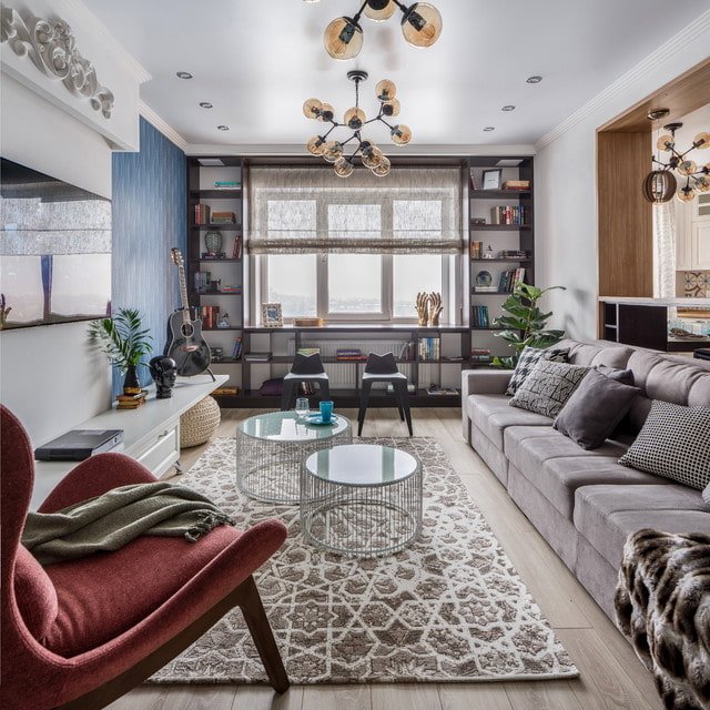 carpet on the floor in the living room