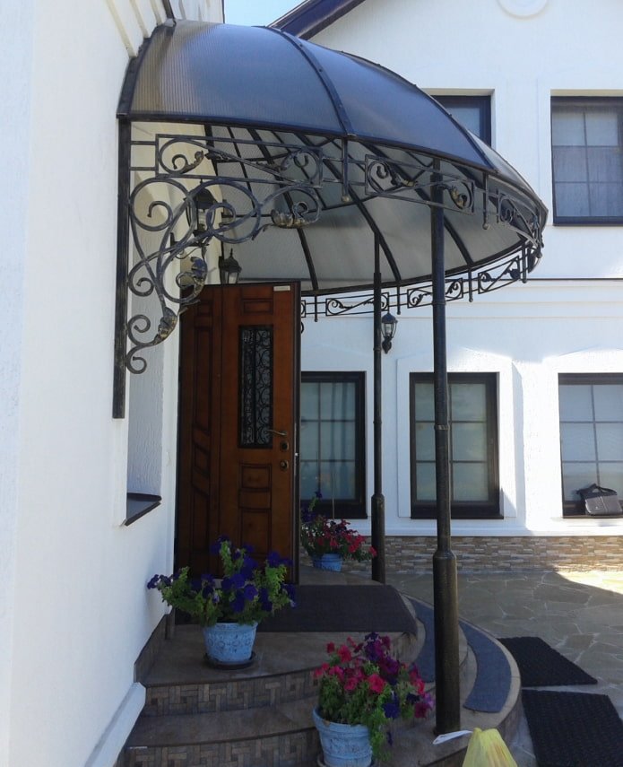 dome canopy over the door
