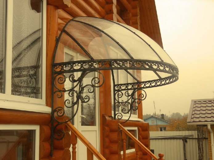 transparent dome-shaped canopy