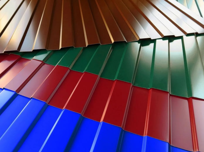 canopy made of corrugated sheets